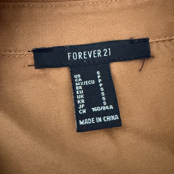 Forever 21 Camel Brown Jacket - Picture 2 of 2